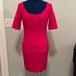 Hot Pink Ann Taylor Shift Dress 0